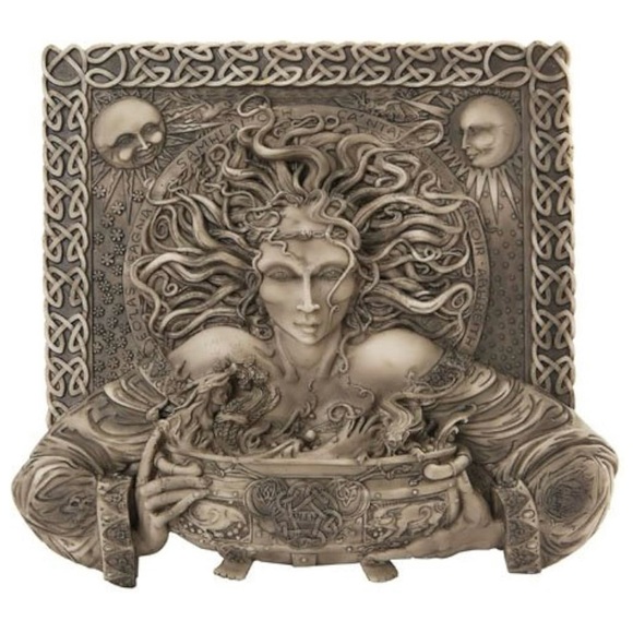 CERRIDWEN CELTIC GODDESS KNOWLEDGE PLAQUE HOME DECOR - Picture 4 of 5